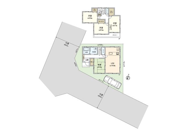 さいたま市見沼区蓮沼 間取図(平面図) さいたま市見沼区蓮沼 間取図(平面図)