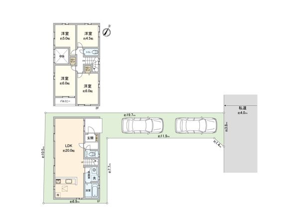 さいたま市北区宮原町4丁目 3号棟 間取図(平面図) さいたま市北区宮原町4丁目 3号棟 間取図(平面図)
