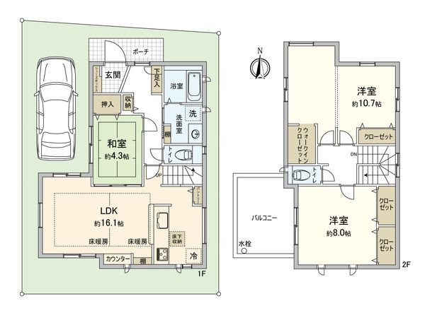 さいたま市西区大字指扇 間取図(平面図) さいたま市西区大字指扇 間取図(平面図)