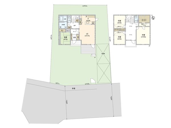 さいたま市岩槻区大字本宿 間取図(平面図) さいたま市岩槻区大字本宿 間取図(平面図)