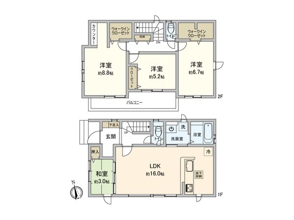さいたま市西区プラザ 間取図(平面図) さいたま市西区プラザ 間取図(平面図)