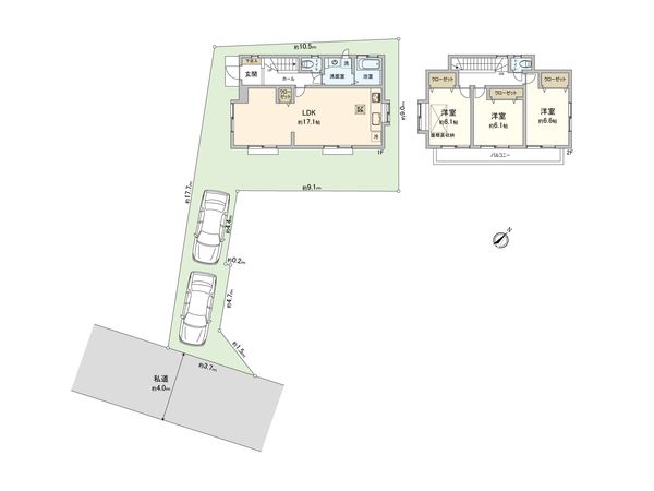 さいたま市見沼区御蔵 間取図(平面図) さいたま市見沼区御蔵 間取図(平面図)