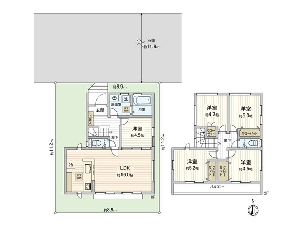 大宮区天沼町1丁目 間取図(平面図) 大宮区天沼町1丁目 間取図(平面図)