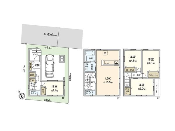 さいたま市大宮区三橋3丁目 間取図(平面図) さいたま市大宮区三橋3丁目 間取図(平面図)