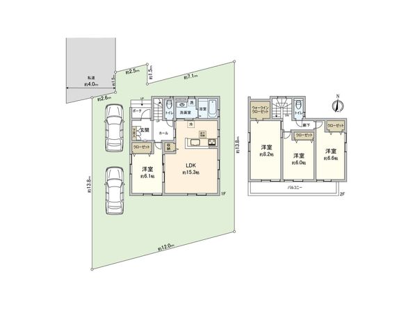 さいたま市北区日進町2丁目 間取図(平面図) さいたま市北区日進町2丁目 間取図(平面図)