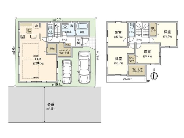 さいたま市北区日進町2丁目 1号棟 間取図(平面図) さいたま市北区日進町2丁目 1号棟 間取図(平面図)