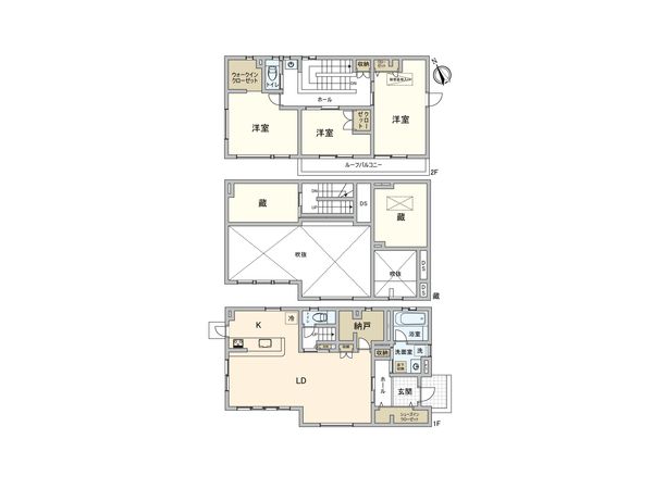 北葛飾郡杉戸町清地3丁目 間取図(平面図) 北葛飾郡杉戸町清地3丁目 間取図(平面図)