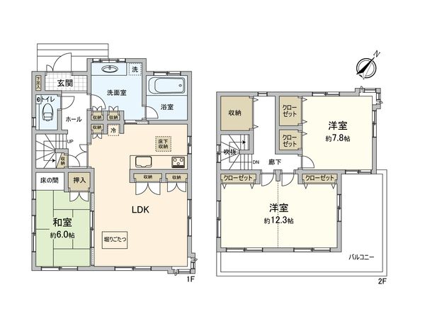 さいたま市北区吉野町2丁目 間取図(平面図) さいたま市北区吉野町2丁目 間取図(平面図)