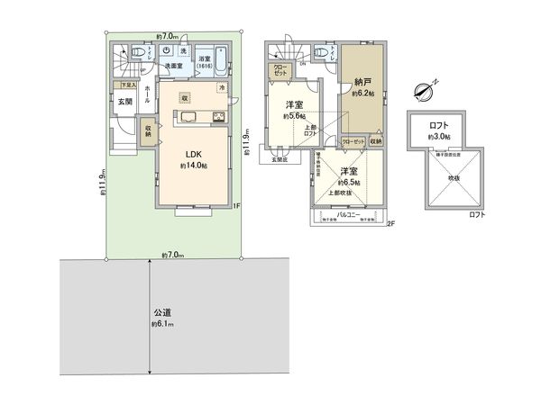 さいたま市西区プラザ 2号棟 間取図(平面図)