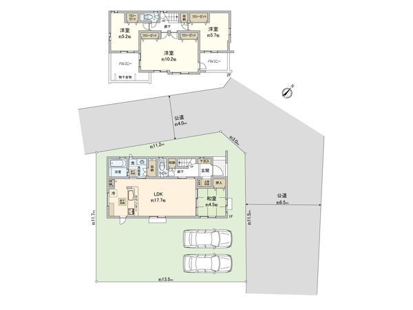 さいたま市西区大字西遊馬 4号棟 間取図(平面図)