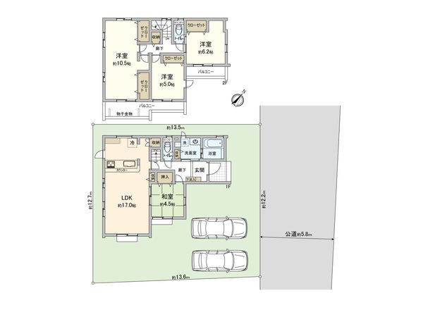 さいたま市西区大字西遊馬 5号棟 間取図(平面図)