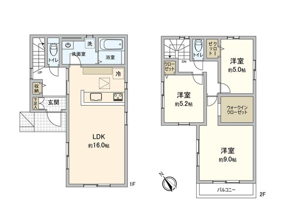 さいたま市西区プラザ 1号棟 間取図(平面図)
