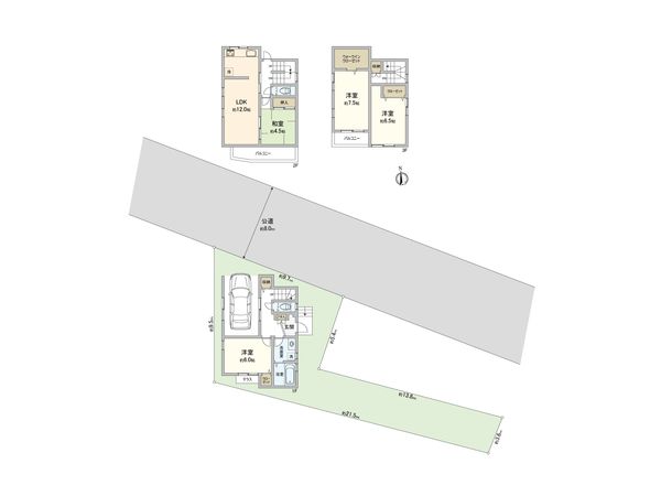 さいたま市北区別所町 間取図(平面図) さいたま市北区別所町 間取図(平面図)