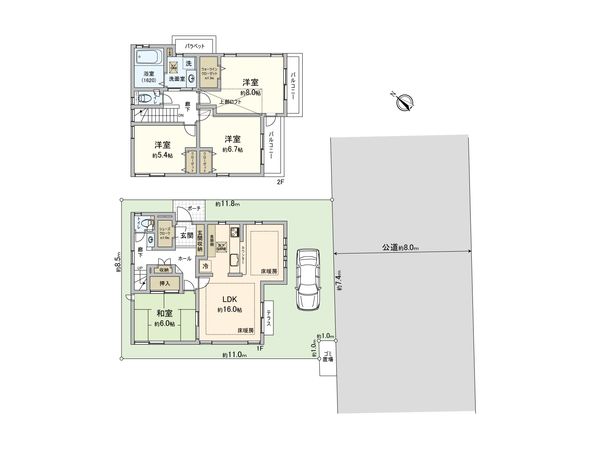 さいたま市北区奈良町 間取図(平面図) さいたま市北区奈良町 間取図(平面図)