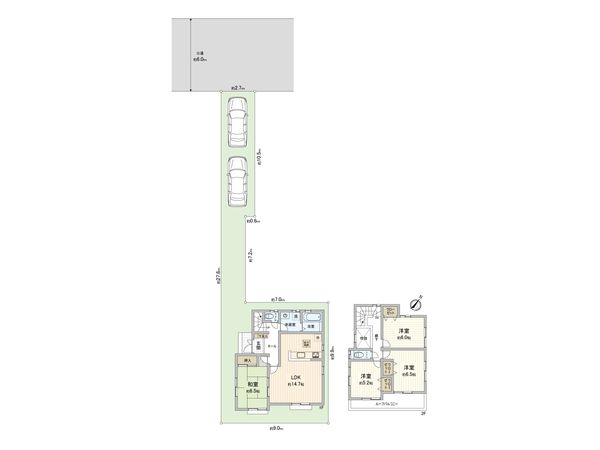 さいたま市北区吉野町2丁目 間取図(平面図)
