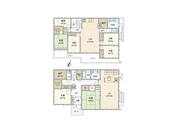 さいたま市北区日進町2丁目 間取図(平面図) さいたま市北区日進町2丁目 間取図(平面図)
