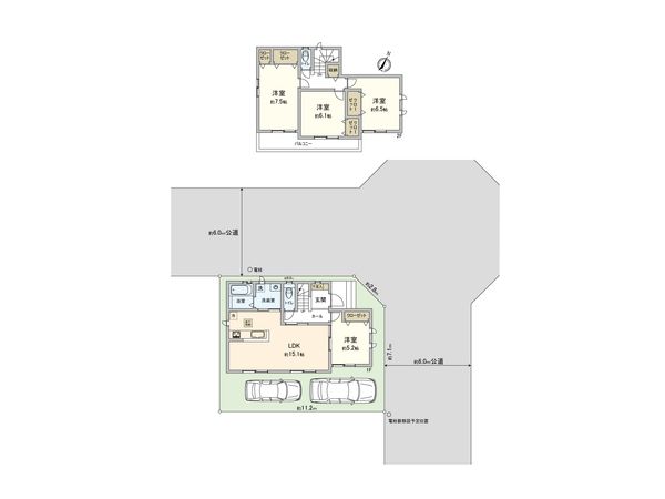 さいたま市北区東大成町2丁目 C号棟 間取図(平面図) さいたま市北区東大成町2丁目 C号棟 間取図(平面図)