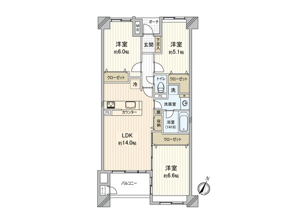 ネオステージ大宮 間取図(平面図) ネオステージ大宮 間取図(平面図)