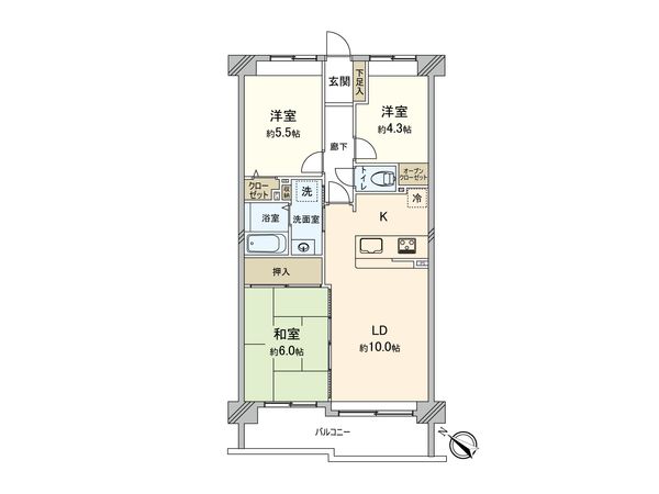 ラミーユ大宮ハイライズ 二番館 間取図(平面図) ラミーユ大宮ハイライズ 二番館 間取図(平面図)