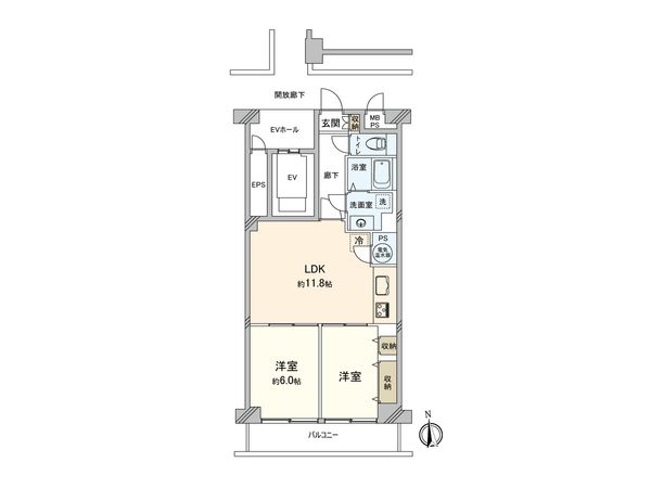 洋伸大宮マンション 間取図(平面図)