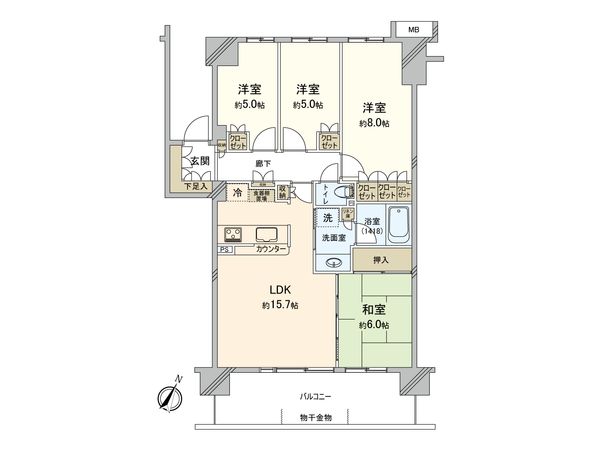 パークシティさいたま北 ブライトレジデンス 間取図(平面図)