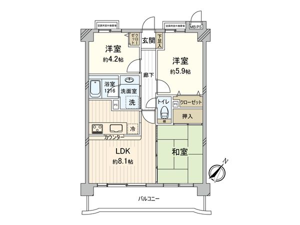 ライオンズマンション大宮堀の内 間取図(平面図) ライオンズマンション大宮堀の内 間取図(平面図)