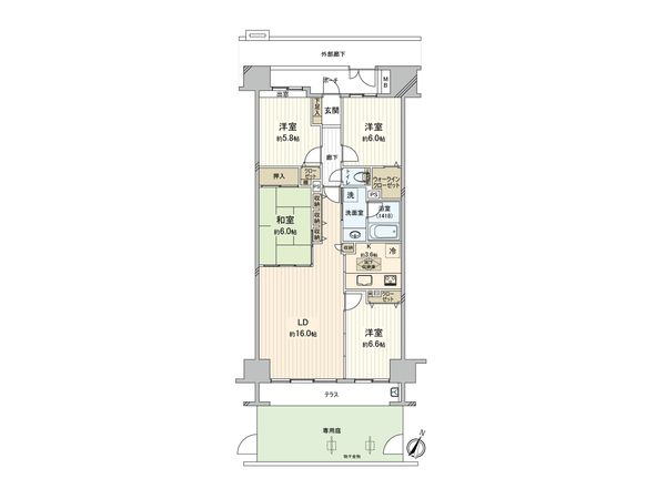 セントラルスウィート大宮桜木町 間取図(平面図) セントラルスウィート大宮桜木町 間取図(平面図)