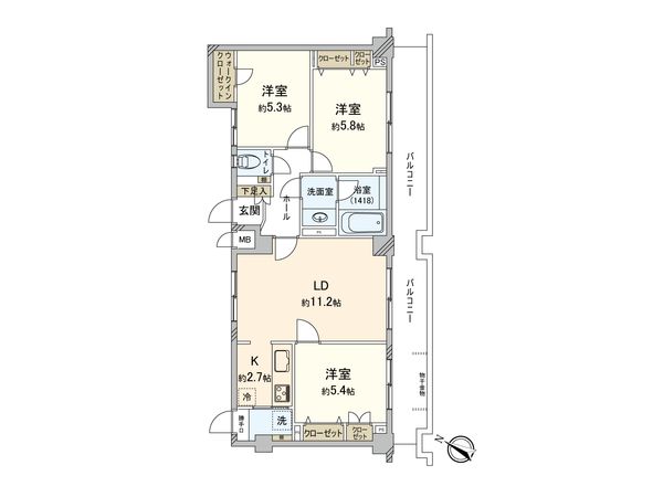 間取図(平面図)