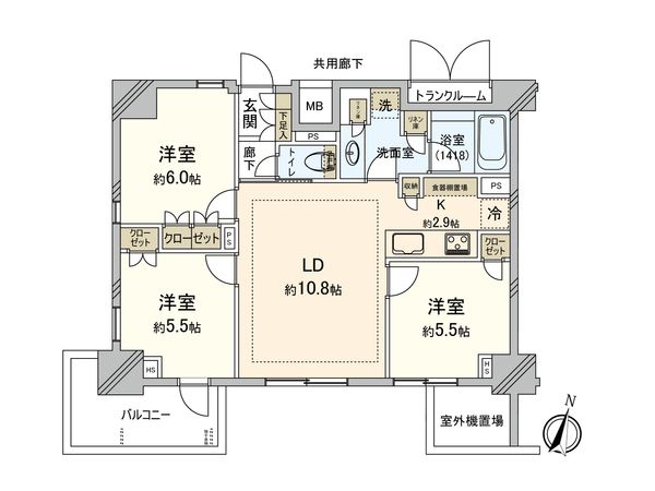 オープンレジデンシア大宮フロント 間取図(平面図) オープンレジデンシア大宮フロント 間取図(平面図)