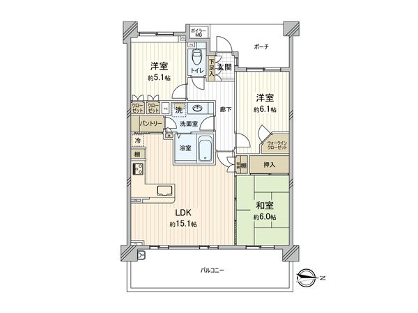 プラウド大宮日進 間取図(平面図) 間取図(平面図)