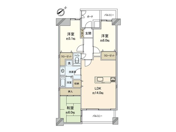 ネオステージ大宮 間取図(平面図) ネオステージ大宮 間取図(平面図)