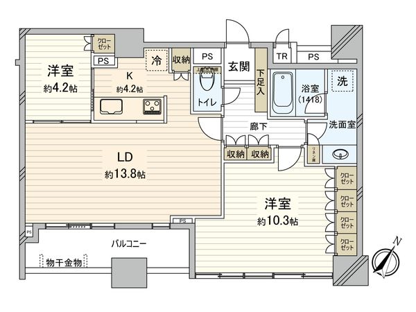 大宮ファーストプレイスタワー 間取図(平面図) 間取図(平面図)