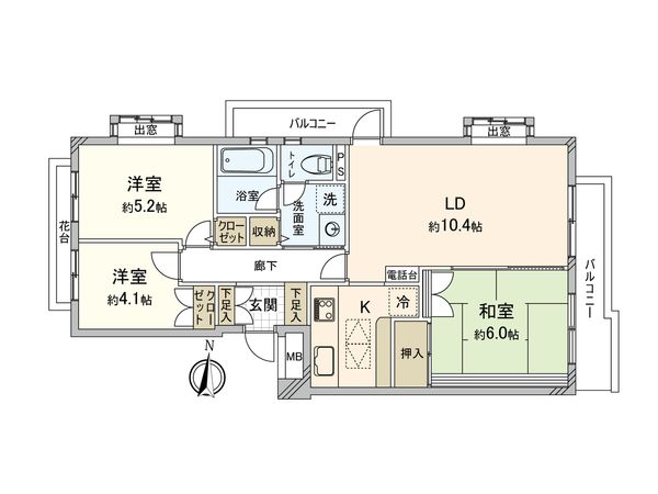 ガーデンテラス寿能台 間取図(平面図)