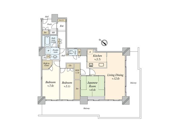 パークシティ大宮 セントラルタワー 間取図(平面図) パークシティ大宮 セントラルタワー 間取図(平面図)