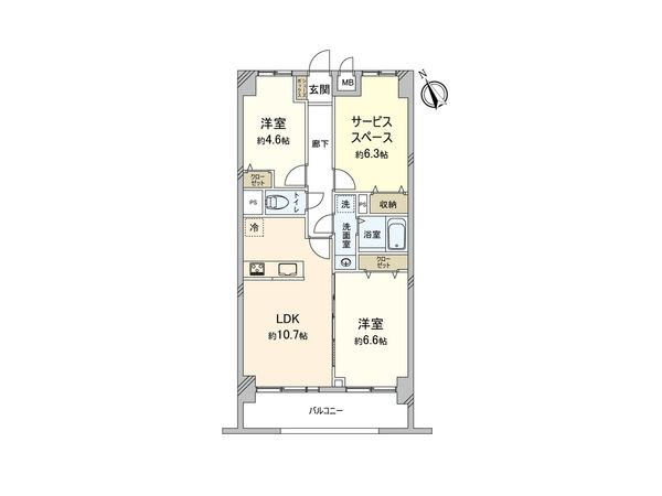 ライオンズガーデン大宮 間取図(平面図) ライオンズガーデン大宮 間取図(平面図)