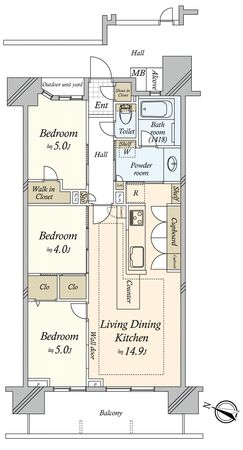 ルピアコート大宮TheVISTA 間取図(平面図) ルピアコート大宮TheVISTA 間取図(平面図)