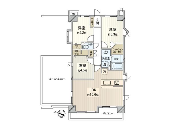 オーベル大宮東宮原 間取図(平面図) オーベル大宮東宮原 間取図(平面図)