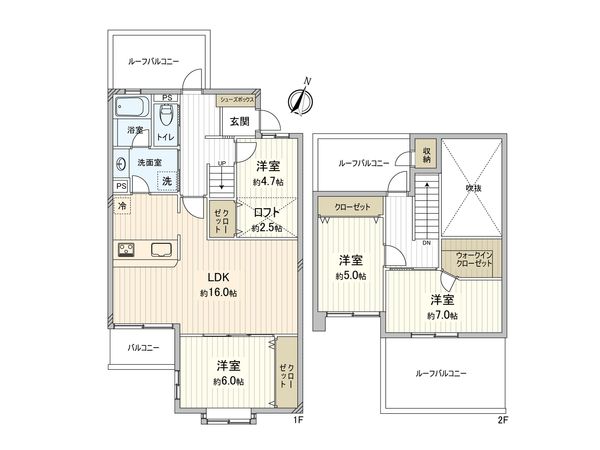 ライオンズマンション大宮吉野原 間取図(平面図) ライオンズマンション大宮吉野原 間取図(平面図)
