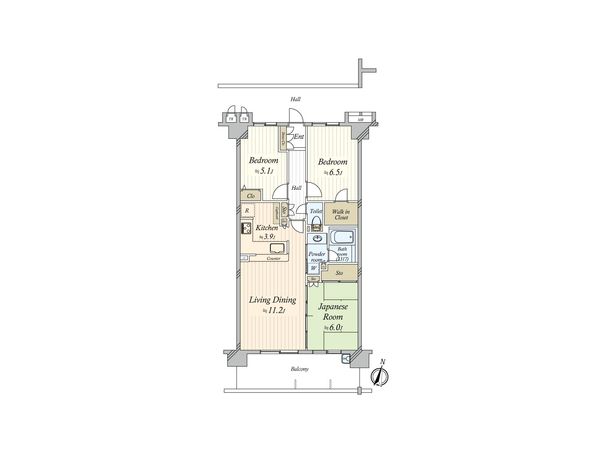 ユアコート大宮 間取図(平面図)
