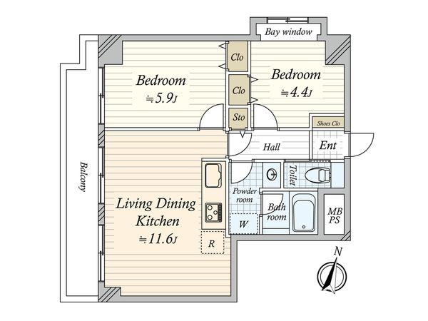 ライオンズマンション浦和常盤公園 間取図(平面図)