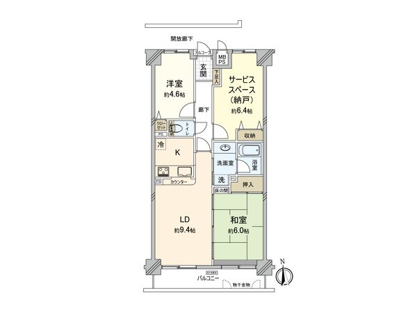 ガーテ大宮指扇 間取図(平面図) 間取図(平面図)
