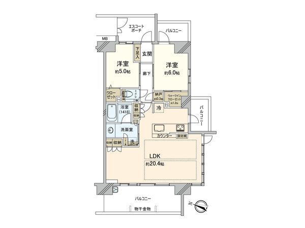 ヴェレーナグラン大宮大門町瑞景 間取図(平面図)