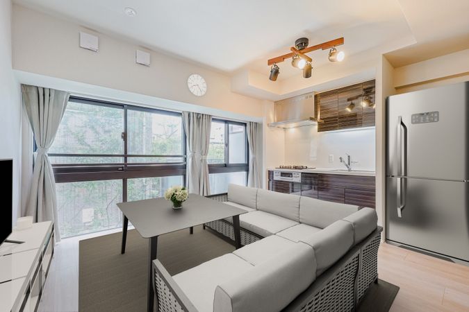 オープンレジデンシア大宮フロント リビング