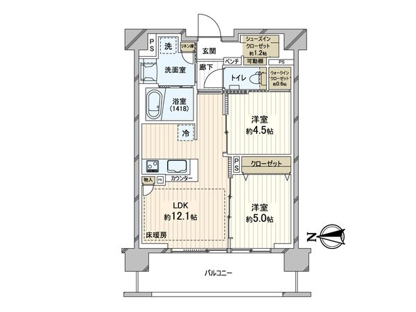デュオセーヌ大宮 間取図(平面図)