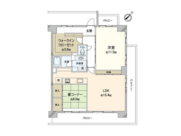 モンセーヌ大宮 間取図(平面図) モンセーヌ大宮 間取図(平面図)