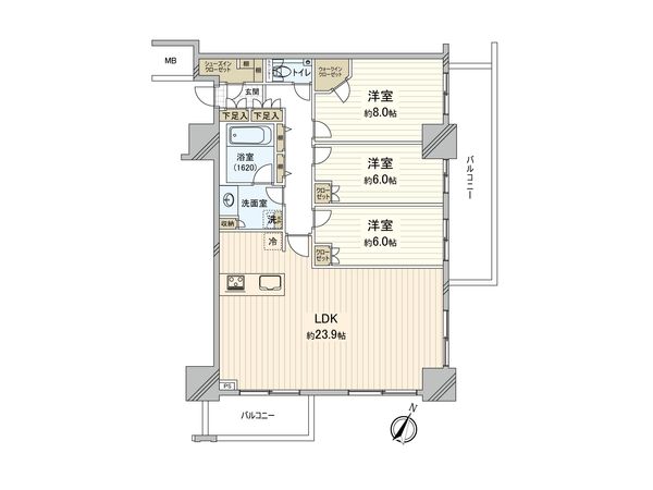 THE OMIYA TOWERS 間取図(平面図) THE OMIYA TOWERS 間取図(平面図)