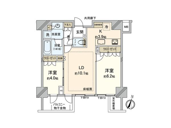 オープンレジデンシア大宮フロント 間取図(平面図)