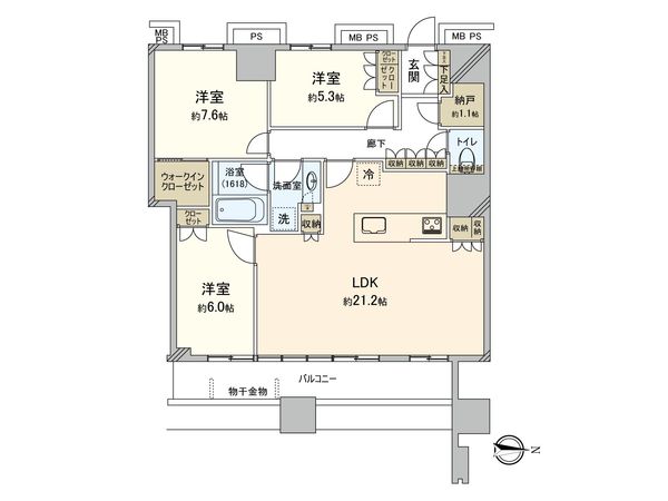 グランドミッドタワーズ大宮フォレストタワー 間取図(平面図)