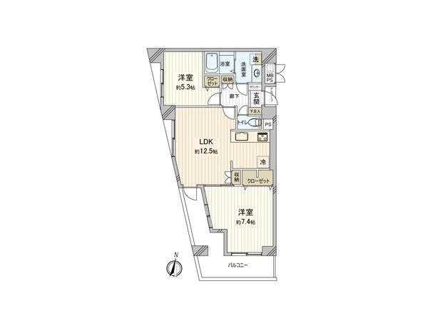 ライオンズマンション大宮大成 間取図(平面図) ライオンズマンション大宮大成 間取図(平面図)