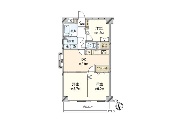レジェンド浮間公園 間取図(平面図) レジェンド浮間公園 間取図(平面図)